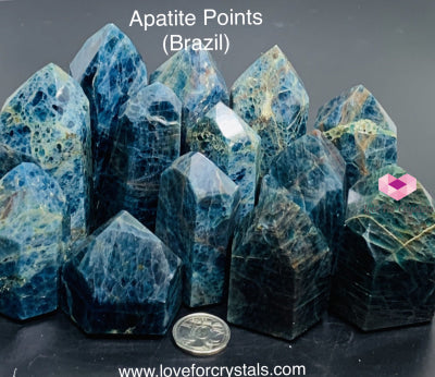 Blue Apatite Standing Point (Brazil)