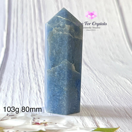 Blue Aventurine Tower Points (Brazil) 103G 80Mm Crystal Points