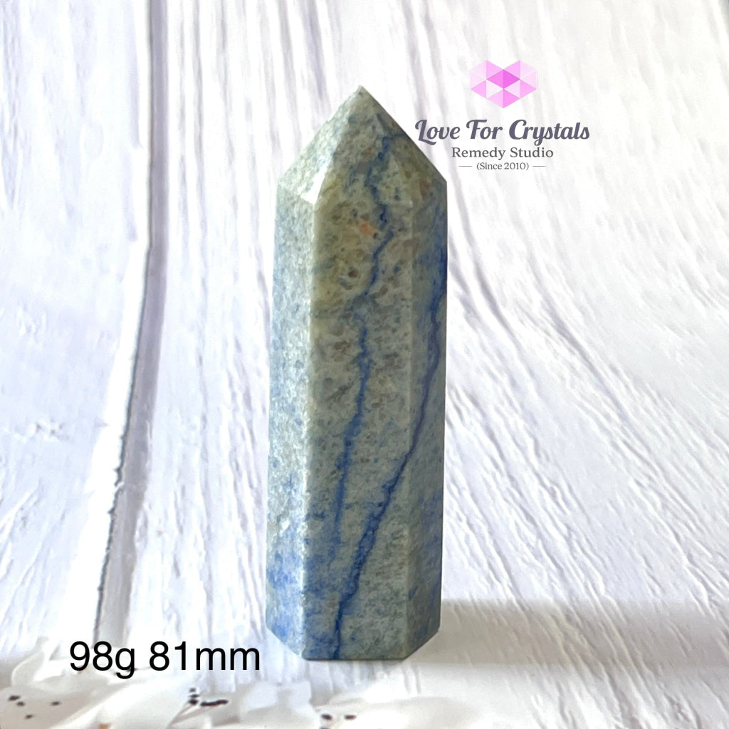 Blue Aventurine Tower Points (Brazil) 98G 81Mm Crystal Points