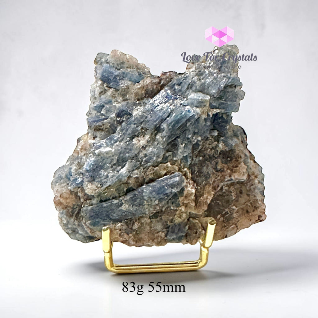 Blue Kyanite in Black Mica (very rare!) Brazil - 83g 55mm - Rare Specimen
