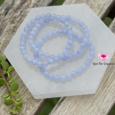 Blue Lace Agate 6Mm Bracelet Bracelets & Bangles