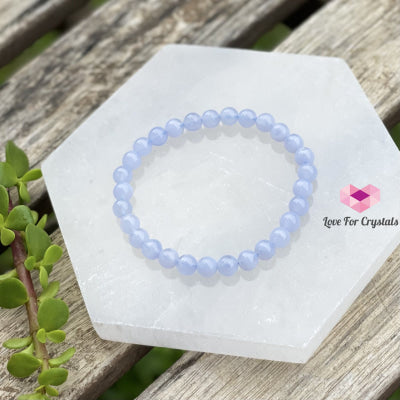 Blue Lace Agate 6Mm Bracelet Bracelets & Bangles