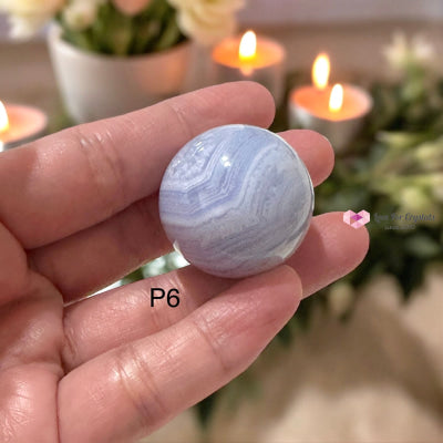 Blue Lace Agate Mini Sphere (20-30Mm) Aaa Grade Photo 6 Crystal Spheres