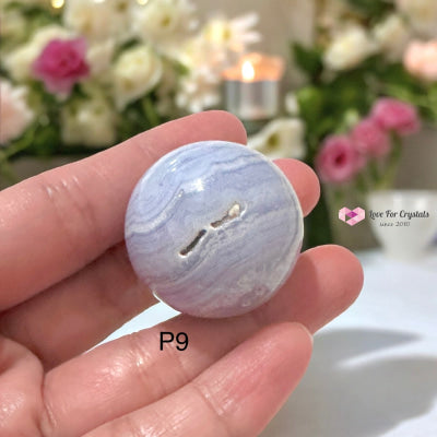 Blue Lace Agate Mini Sphere (20-30Mm) Aaa Grade Photo 9 Crystal Spheres
