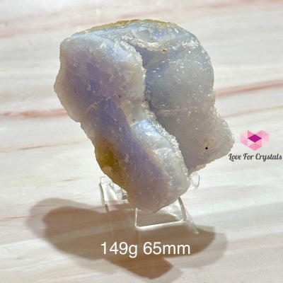 Blue Lace Agate Raw (Brazil)With Stand Crystals