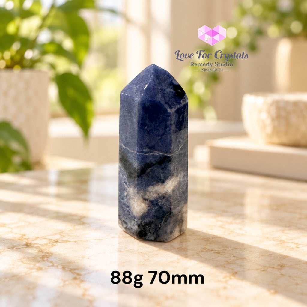 Blue Sodalite Tower (Brazil) Scam Shield - Sodalite