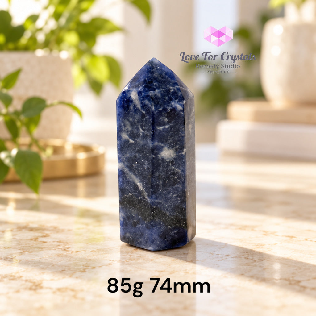 Blue Sodalite Tower (Brazil) Scam Shield - Sodalite