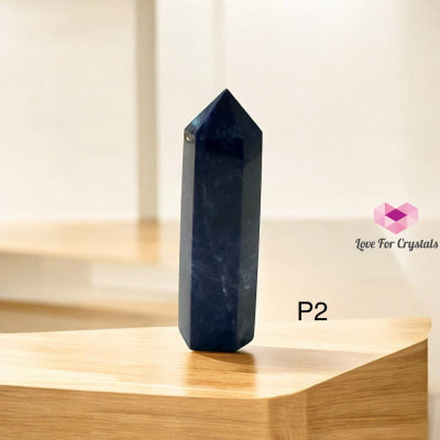 Blue Sodalite Tower Point 75mm (Calm Focus – Clear Expression – Inner Order) Pre-coded & Activated Photo 2 Sodalite