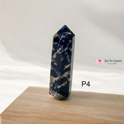 Blue Sodalite Tower Point 75mm (Calm Focus – Clear Expression – Inner Order) Pre-coded & Activated Photo 4 Sodalite
