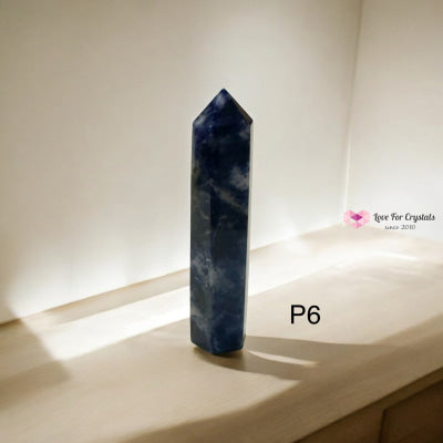 Blue Sodalite Tower Point 75mm (Calm Focus – Clear Expression – Inner Order) Pre-coded & Activated Photo 6 Sodalite