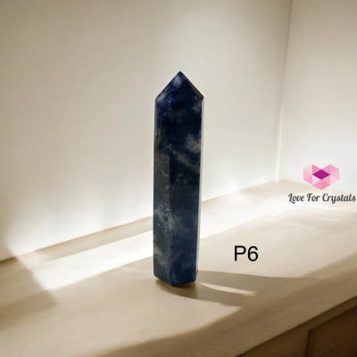 Blue Sodalite Tower Point 75mm (Calm Focus – Clear Expression – Inner Order) Pre-coded & Activated Photo 6 Sodalite