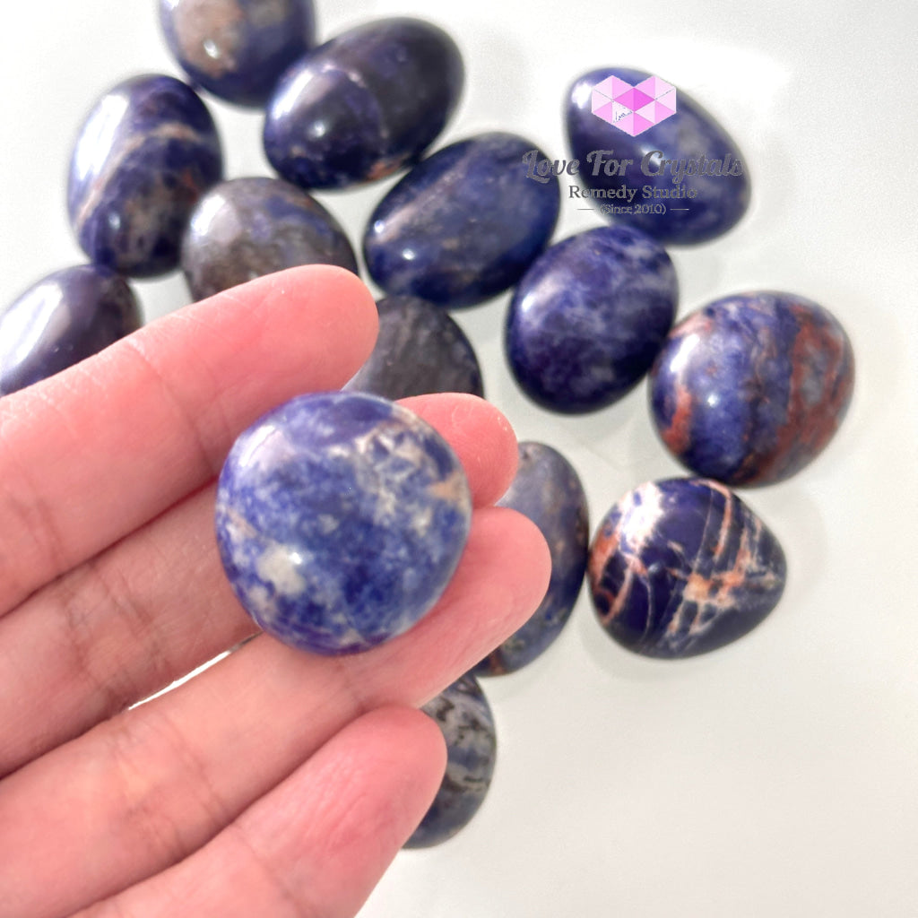 Blue Sodalite Tumbled Stone 20-30mm, Calming - Random Piece - Tumbled Stones