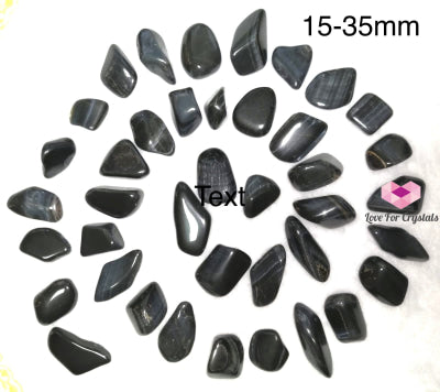 Blue Tigers Eye (Teardrop) Aa Quality 15-35Mm (Pack Of 4 Pcs) Tumbled
