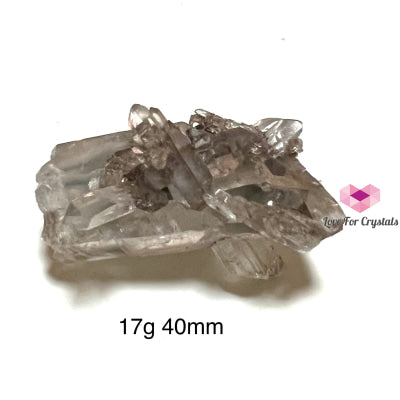 Blue Tourmaline Cluster (Indicolite) Brazil (Rare) 17G 40Mm Good Quartz Clarity