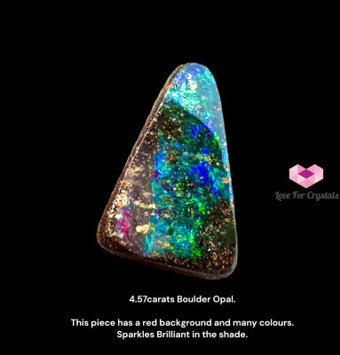 Boulder Opal from Australia 4.57 Carats Black Opal