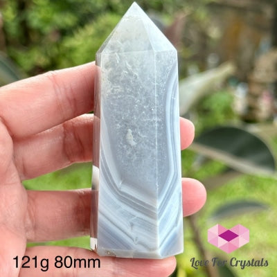 Brazil Agate Natural Tower Points 121G 80Mm Polished Crystals