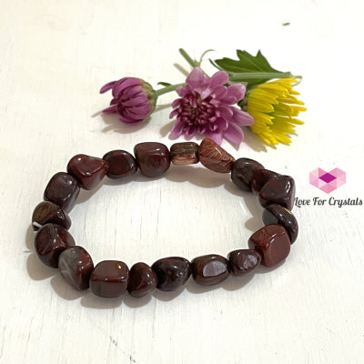 Brecciated Jasper Tumbled Bracelet Size 6-6.5 Bracelets & Bangles