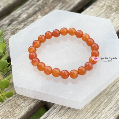 Carnelian Crystal Bracelet 8Mm Bracelets & Bangles