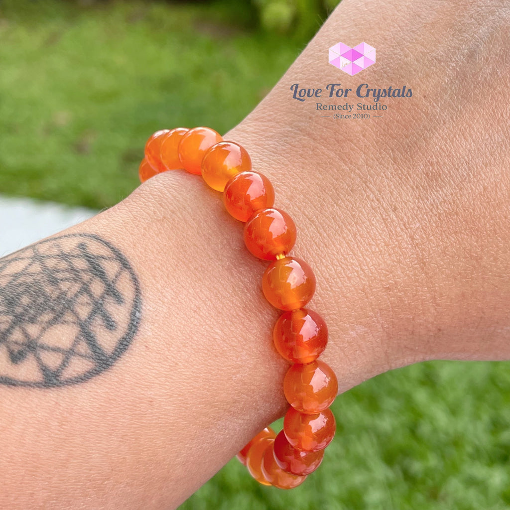 Carnelian Crystal Bracelet 8Mm Bracelets & Bangles