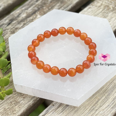Carnelian Crystal Bracelet 8Mm Bracelets & Bangles