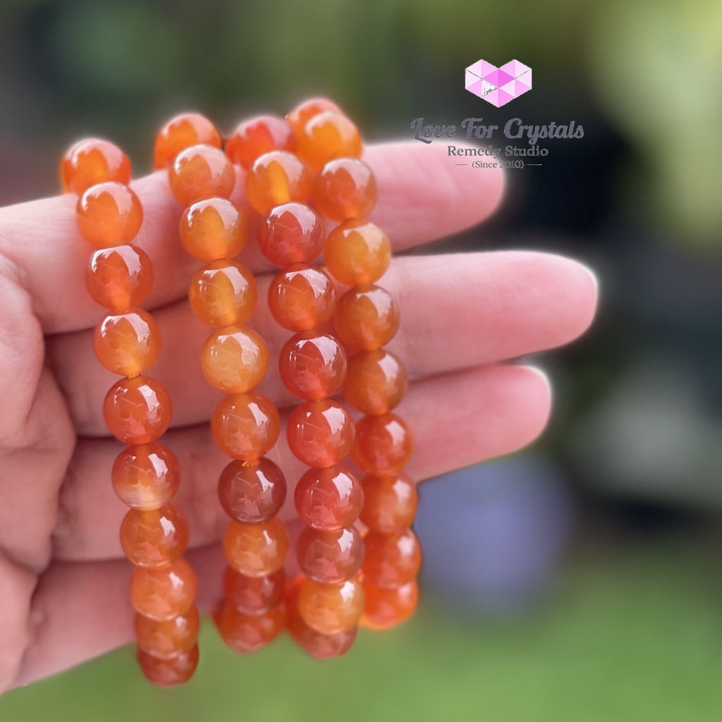Carnelian Crystal Bracelet 8Mm Bracelets & Bangles