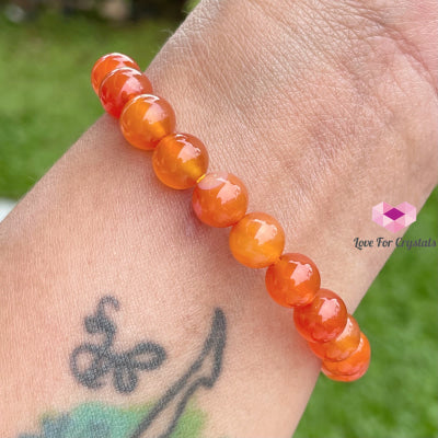Carnelian Crystal Bracelet 8Mm Bracelets & Bangles