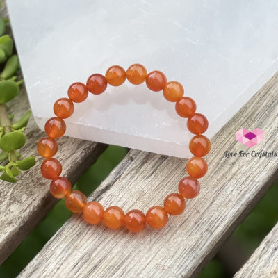 Carnelian Crystal Bracelet 8Mm Bracelets & Bangles
