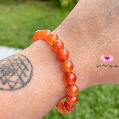 Carnelian Crystal Bracelet 8Mm Bracelets & Bangles