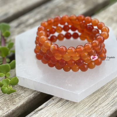 Carnelian Crystal Bracelet 8Mm Bracelets & Bangles