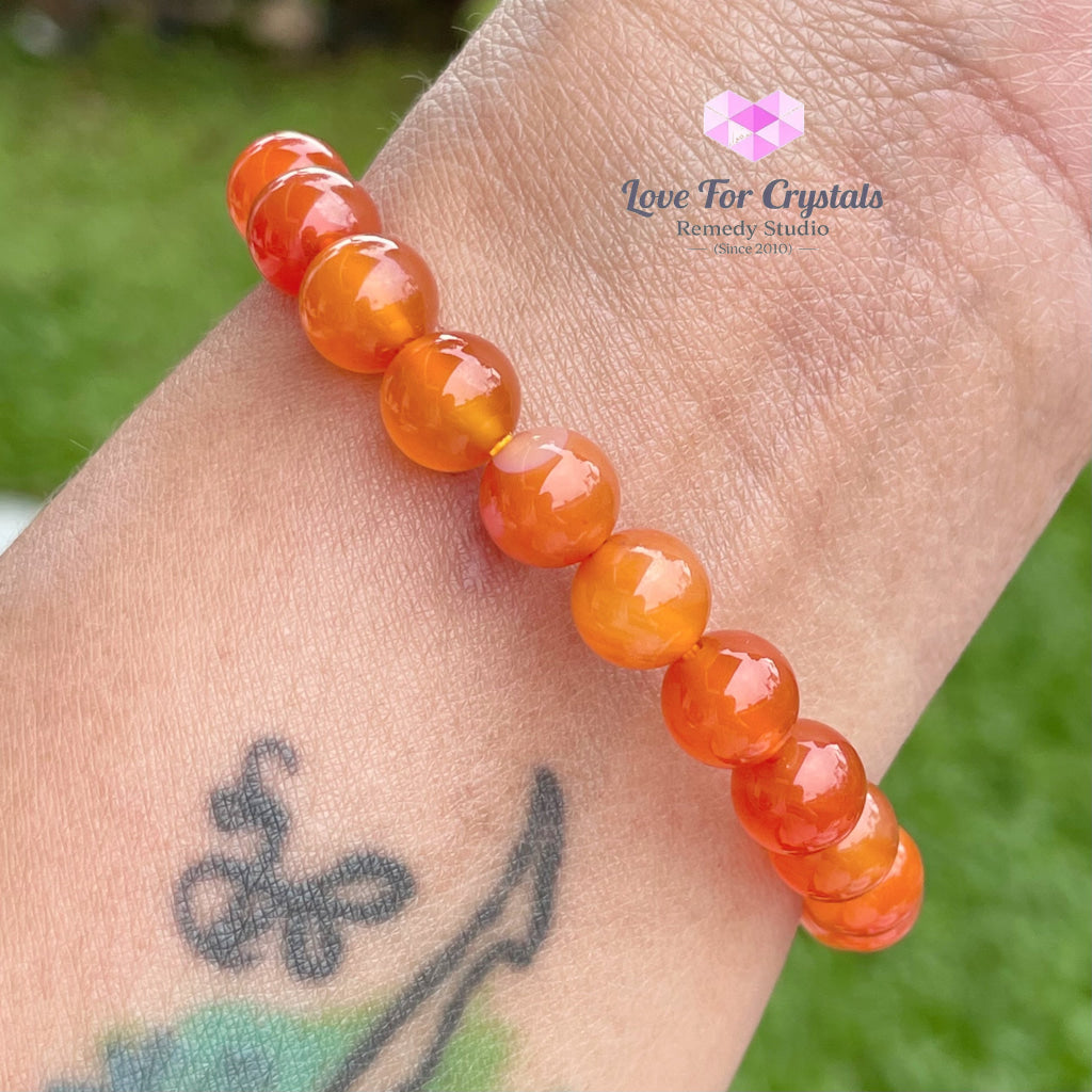 Carnelian Crystal Bracelet 8Mm Bracelets & Bangles