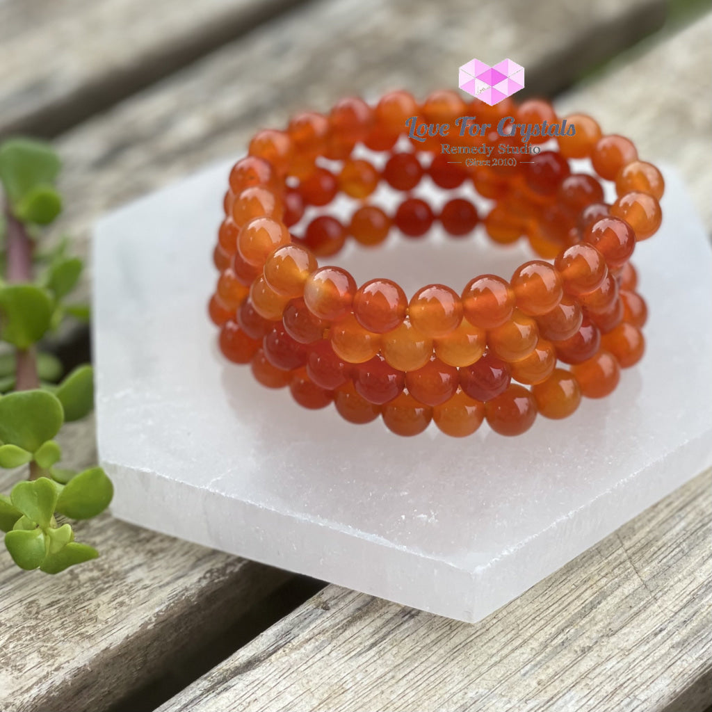Carnelian Crystal Bracelet 8Mm Bracelets & Bangles