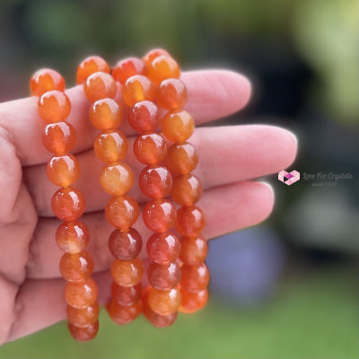 Carnelian Crystal Bracelet 8Mm Bracelets & Bangles