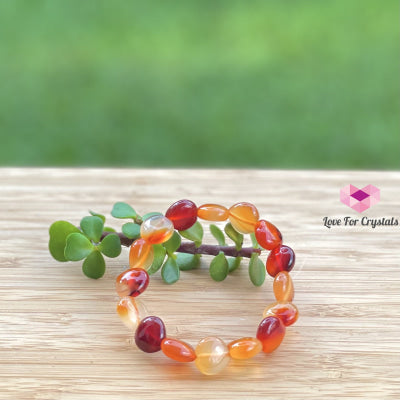 Carnelian Hearts Crystal Bracelet (12Mm) Bracelets & Bangles