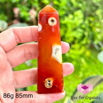 Carnelian Obelisk Tower (Indonesia) Polished Crystals