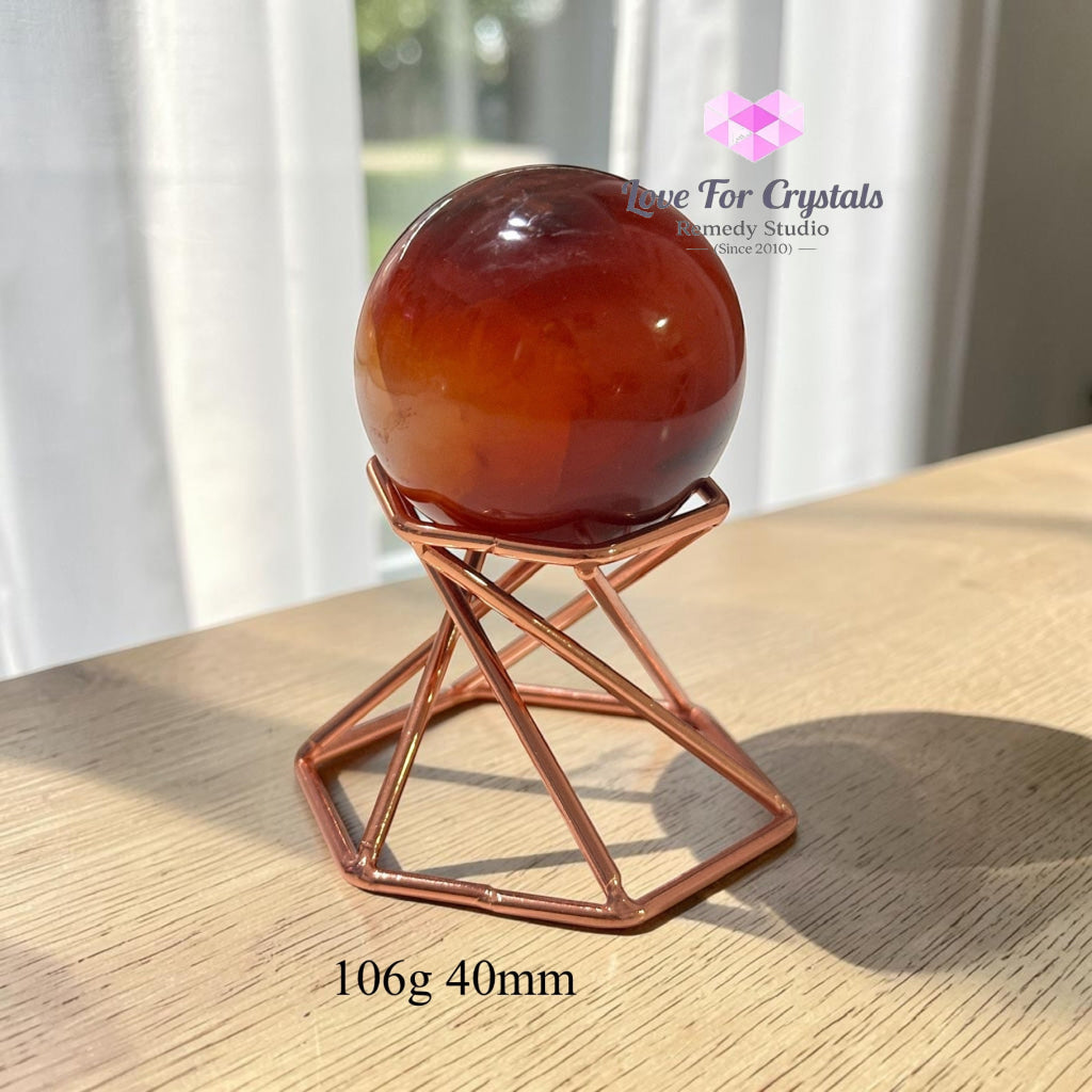 Carnelian Sphere (Brazil) - 106g 40mm - Crystal sphere