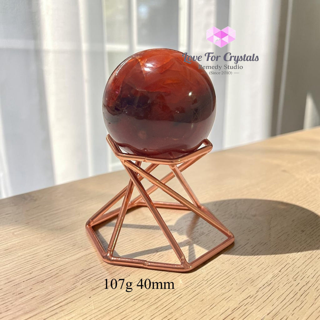 Carnelian Sphere (Brazil) - 107g 40mm - Crystal sphere