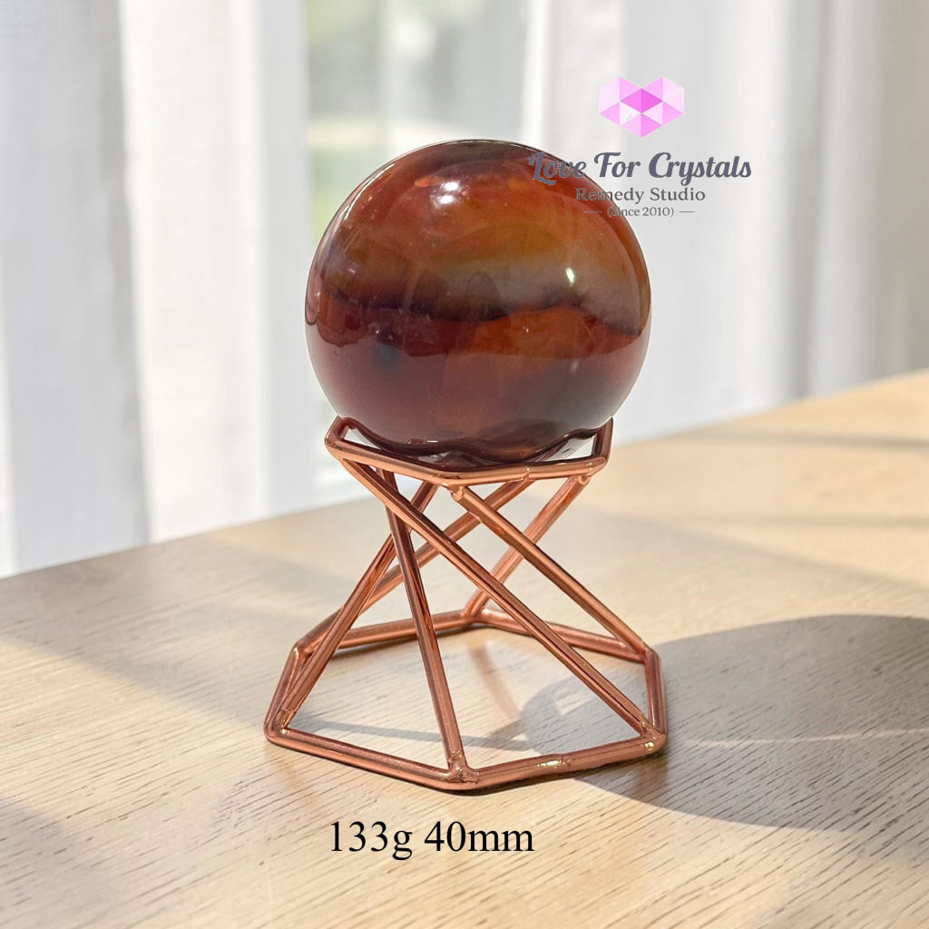 Carnelian Sphere (Brazil) - 133g 40mm - Crystal sphere