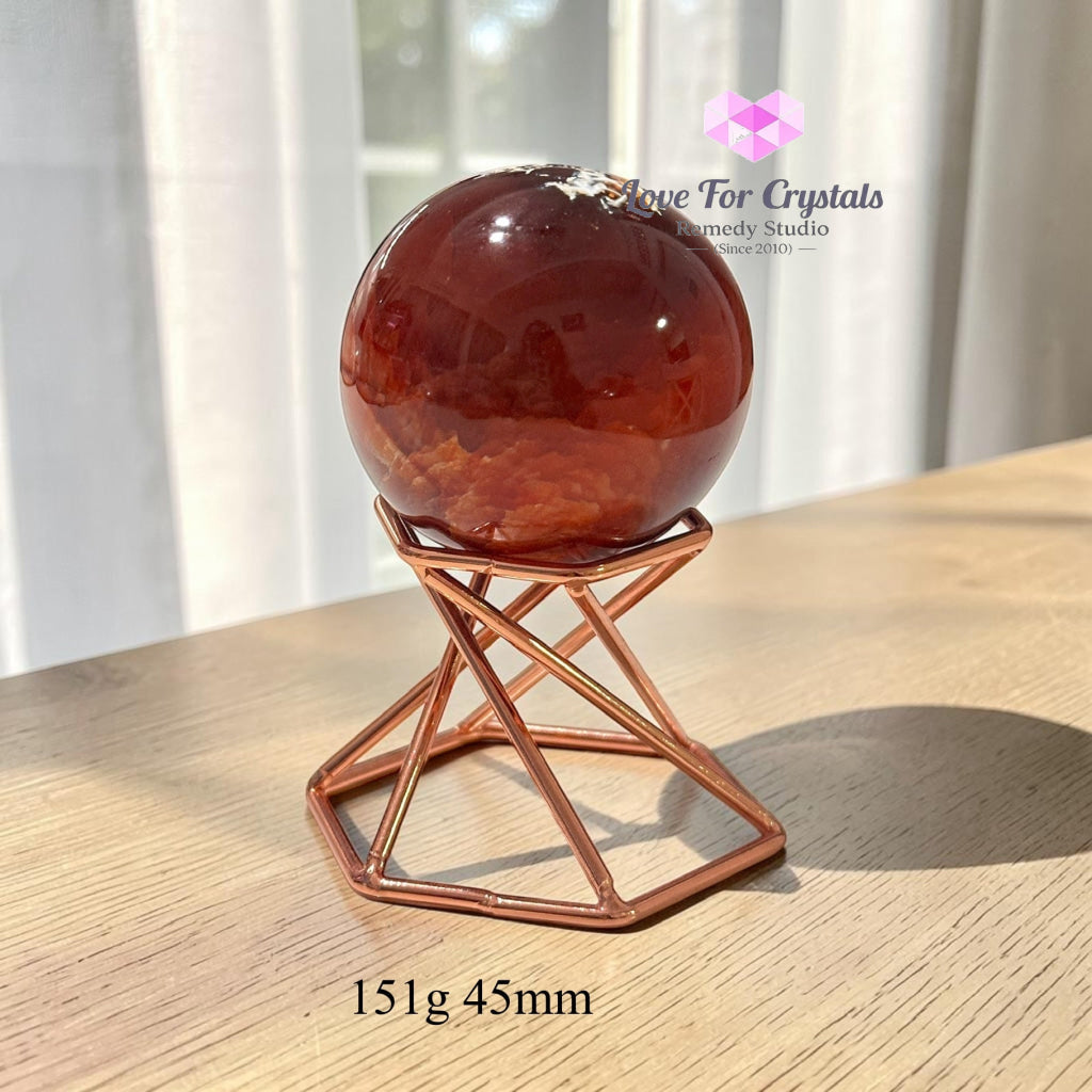 Carnelian Sphere (Brazil) - 151g 45mm - Crystal sphere