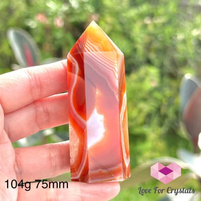 Carnelian Tower Point (Brazil) 104G 75Mm