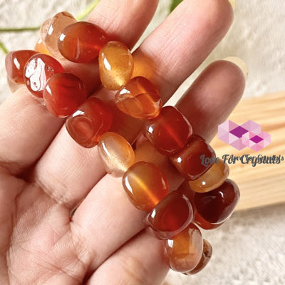 Carnelian Tumbled Bracelet (Brazil) Bracelets & Bangles