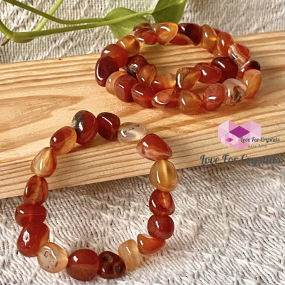 Carnelian Tumbled Bracelet (Brazil) Bracelets & Bangles