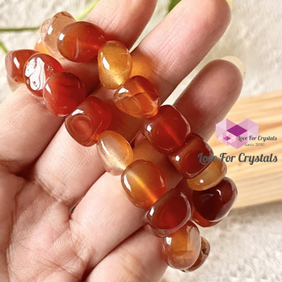 Carnelian Tumbled Bracelet (Brazil) Bracelets & Bangles