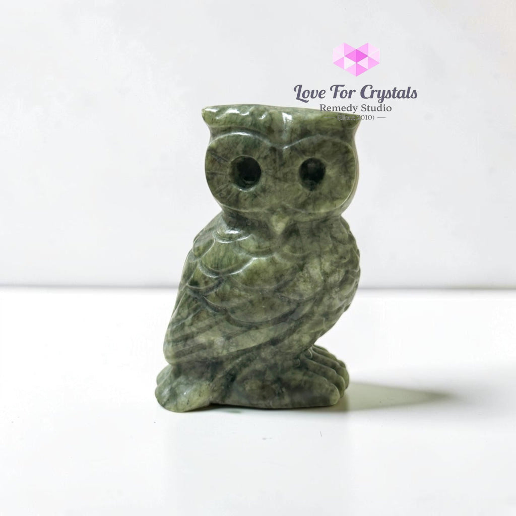 Carved Crystal Owl - Carved crystals