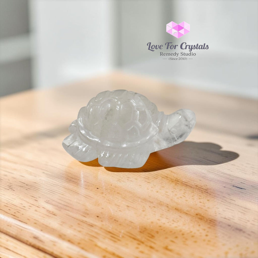 Carved Crystal TURTLE 80mm - Carving crystal