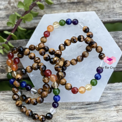 Chakra With Tigers Eye Faceted Bracelet Bracelets & Bangles