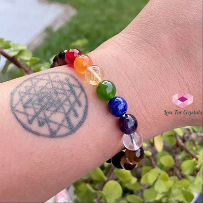 Chakra With Tigers Eye Faceted Bracelet Bracelets & Bangles