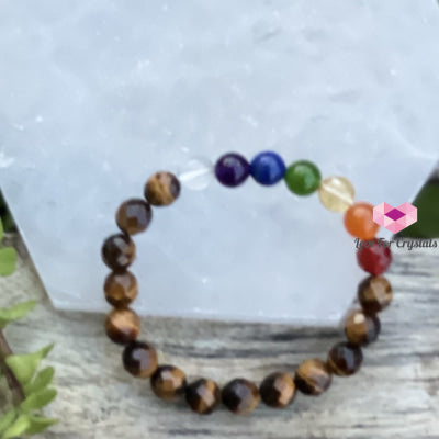 Chakra With Tigers Eye Faceted Bracelet Bracelets & Bangles