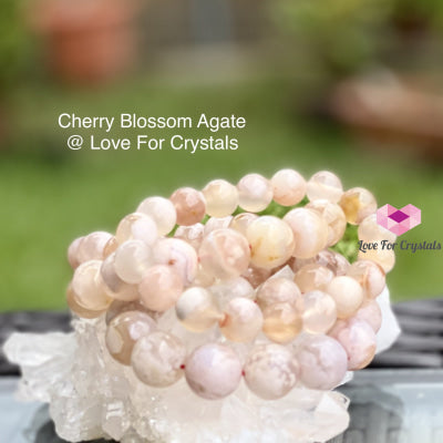 Cherry Blossom Agate Bracelet (Sakura) Madagascar – Love For