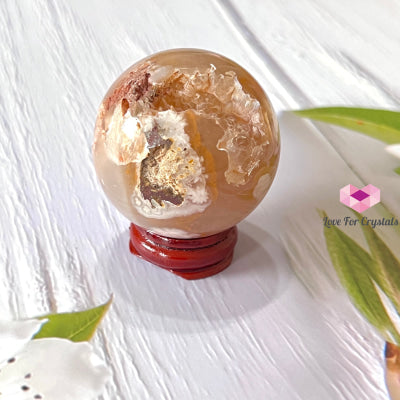 Cherry Blossom Drusy Sphere (Sakura) Madagascar 40-50Mm Crystal Sphere