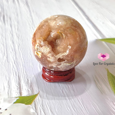 Cherry Blossom Drusy Sphere (Sakura) Madagascar 40-50Mm Crystal Sphere